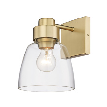Golden Canada 0314-1W BCB-CLR - Golden Lighting Remy 1-light Wall Sconce in Brushed Champagne Brass